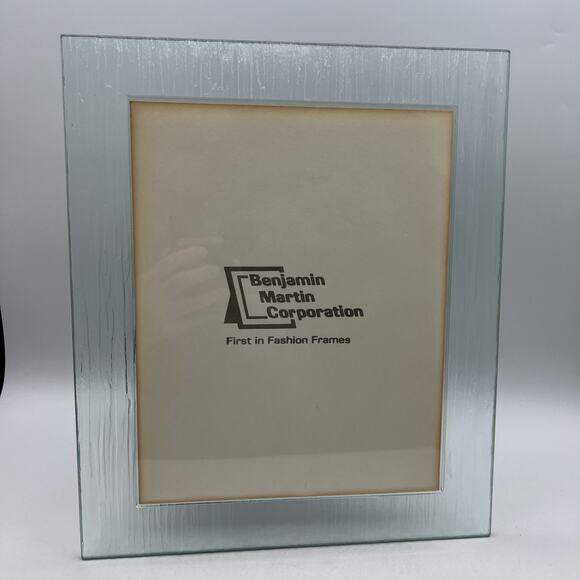 Vintage Benjamin Martin Art Glass Textured Picture Frame 8 x 10" Modern - Picture 6 of 9